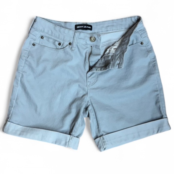 DKNY Jeans Women's Rolled Hem Chino Shorts - Size 4 - Picture 5 of 7